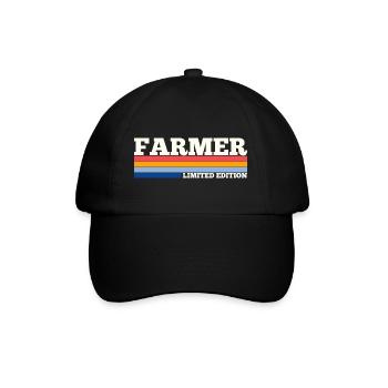 Farmer 80s Farming I'm A Farmer I Feed People - Baseball Cap - black/black - Front
