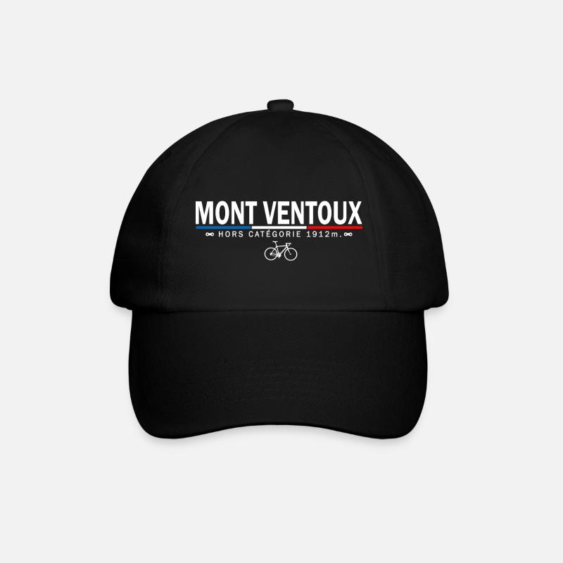 Vélo velo Mont Ventoux cycliste col ventoux - Casquette classique - noir/noir