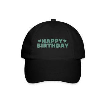 Joyeux anniversaire Salutation d’anniversaire Cadeau d’anniversaire - Casquette classique - noir/noir - Devant