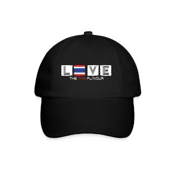 thaïlande thai love bangkok baht thaïlande drapeau - Casquette classique - noir/noir - Devant