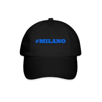 #Milano Mailand Milan - Baseballkappe - Schwarz/Schwarz - Vorne