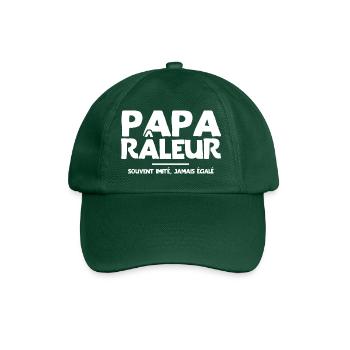 Papa râleur cadeau drôle grincheux - Casquette classique - vert bouteille - Devant