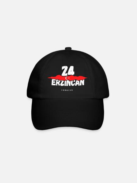 24 Erzincan Türkei Türkiye - Baseballkappe - Schwarz/Schwarz
