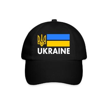 Ukraine - Baseball Cap - black/black - Front