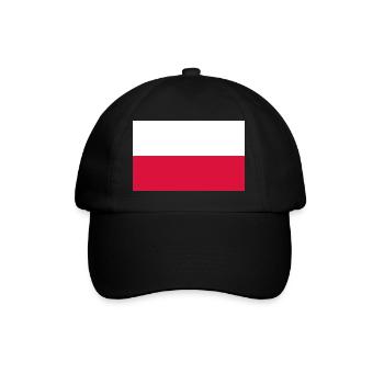 Polen - Baseballkappe - Schwarz/Schwarz - Vorne