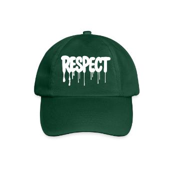 RESPECT Graffiti Design - Baseballkappe - Flaschengrün - Vorne
