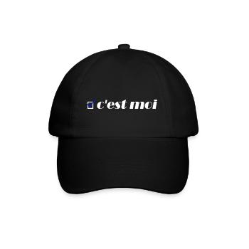 C'est qui ? C'est moi ! - Casquette classique - noir/noir - Devant