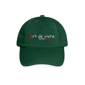 Art de vivre - Casquette classique - vert bouteille - Devant