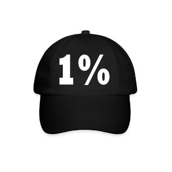 1 - Baseballkappe - Schwarz/Schwarz - Vorne