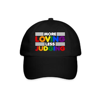 Womens More Loving Less Judging Diversity - Baseballkappe - Schwarz/Schwarz - Vorne
