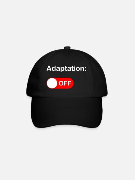 Adaption AUS - Baseballkappe - Schwarz/Schwarz