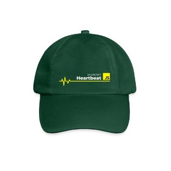 Battement de coeur Javascript - Casquette classique - vert bouteille - Devant