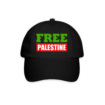Free palestine - Casquette classique - noir/noir - Devant