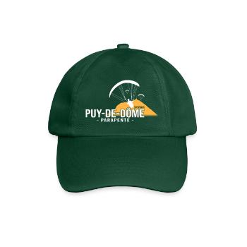 Parapente parapentiste puy de dôme spot parapente - Casquette classique - vert bouteille - Devant