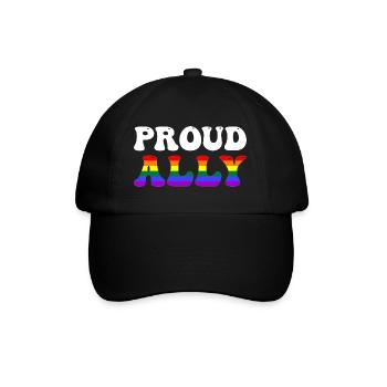 Proud Ally - Baseball Cap - black/black - Front