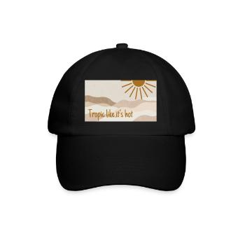 tropic like it's hot - Baseballkappe - Schwarz/Schwarz - Vorne