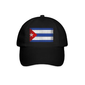 coeur amour cuba cuban drapeau cubain style cubain - Casquette classique - noir/noir - Devant