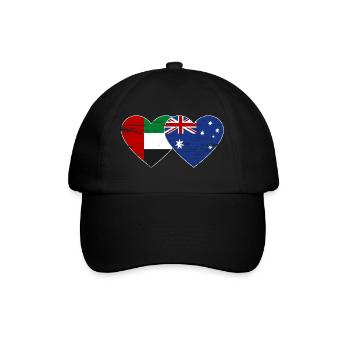 United Arab Emirates Australia Flag - Baseball Cap - black/black - Front