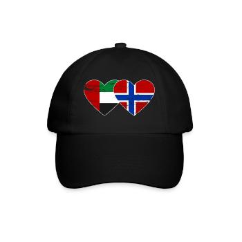 United Arab Emirates Norway Flag - Baseball Cap - black/black - Front