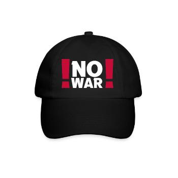 No War Peace Peace World Peace Ukraine - Baseball Cap - black/black - Front