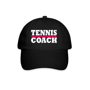 Tennis coach - Baseball Cap - black/black - Front