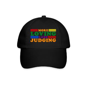 Womens More Loving Less Judging Diversity - Baseballkappe - Schwarz/Schwarz - Vorne
