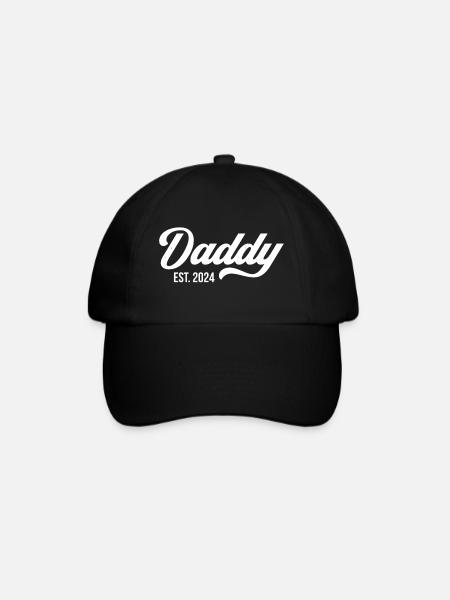 Papa Est 2024 - Baseballkappe - Schwarz/Schwarz