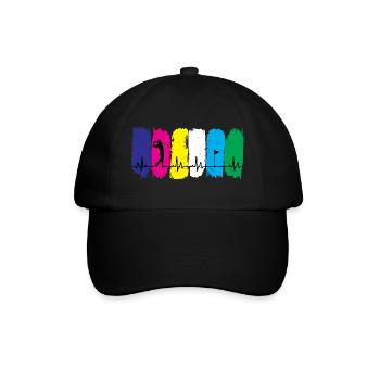 Golf Heartbeat - Baseball Cap - black/black - Front