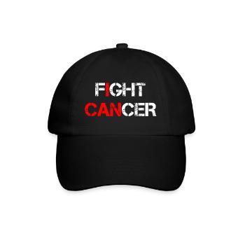 Fight Cancer I Can - Baseball Cap - black/black - Front