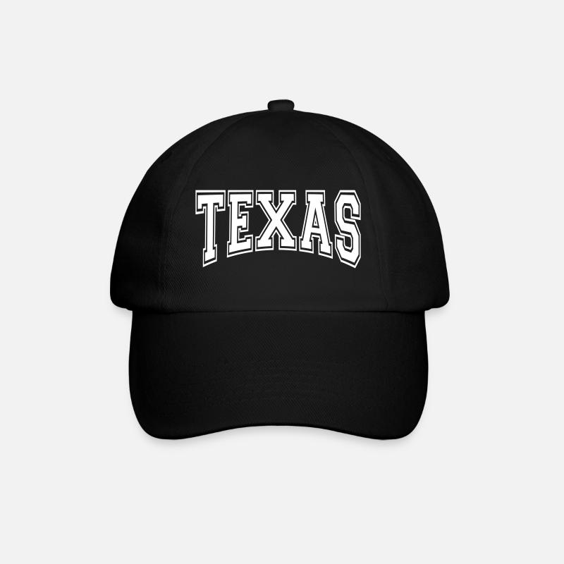 Texas - Baseballkappe - Schwarz/Schwarz