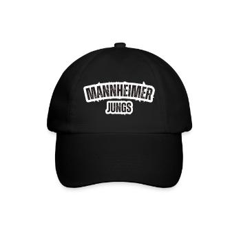 Mannheimer Jungs - Baseballkappe - Schwarz/Schwarz - Vorne