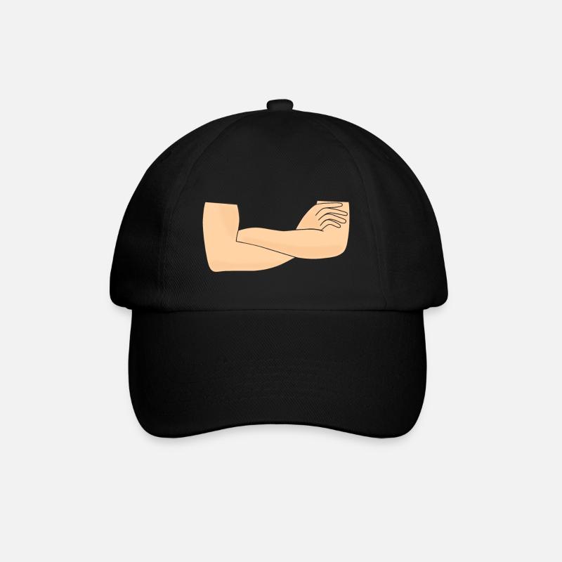 Crossed arms - Baseball Cap - black/black
