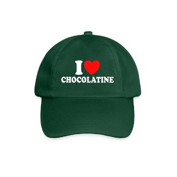 Humour I Love Chocolatine Boulanger - Baseball Cap - bottle green - Front