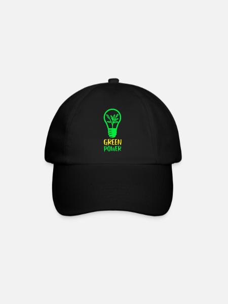 Green Power - énergies renouvelables - Casquette classique - noir/noir