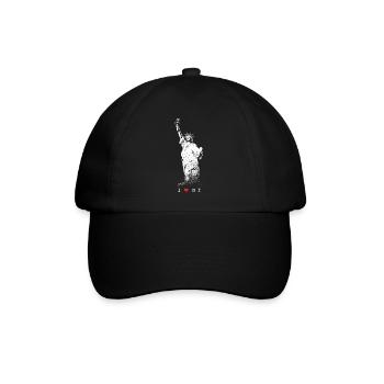 I Love NY New York Freiheitsstatue USA Skyline NYC - Baseballkappe - Schwarz/Schwarz - Vorne