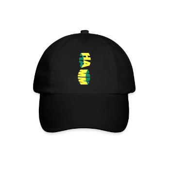 Hamm Deutschland Stadt Skyline Schrift Bunt - Baseballkappe - Schwarz/Schwarz - Vorne