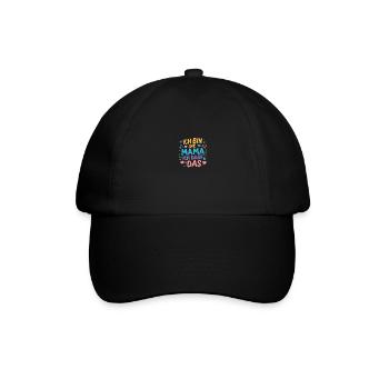 Mama Muttertag Geschenk Beste Mama Baby - Baseballkappe - Schwarz/Schwarz - Vorne