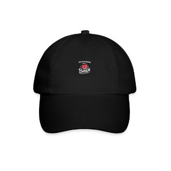 Ich bin dann mal Boxen-Sport-Shirt - Baseballkappe - Schwarz/Schwarz - Vorne