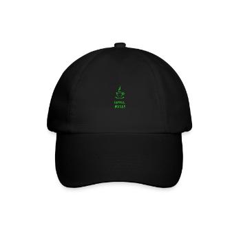 Kaffee Liebhaber Kaffee Süchtig - Baseballkappe - Schwarz/Schwarz - Vorne
