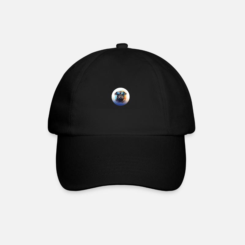 Carlin avec lunettes de soleil - Casquette classique - noir/noir