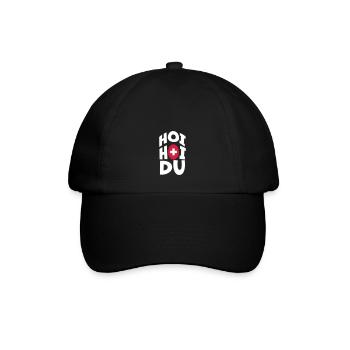 Hoi Hoi Du | Swiss German | Swiss dialect - Baseball Cap - black/black - Front