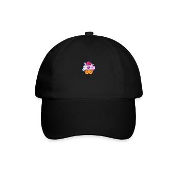 cupcake - Baseball Cap - black/black - Front