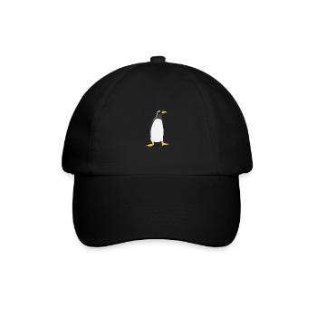A little penguin on the chest! - Baseball Cap - black/black - Front