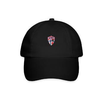 Norwegen - Wappen - Schild - Baseballkappe - Schwarz/Schwarz - Vorne