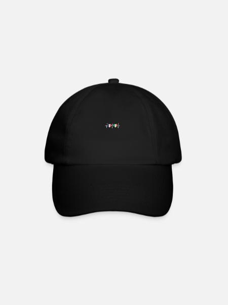 France et Irlande Drapeau irlandais Drapeaux - Casquette classique - noir/noir