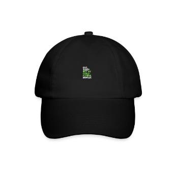 Hausgemachte Gemüse Liebe Blumenkohl - Baseballkappe - Schwarz/Schwarz - Vorne