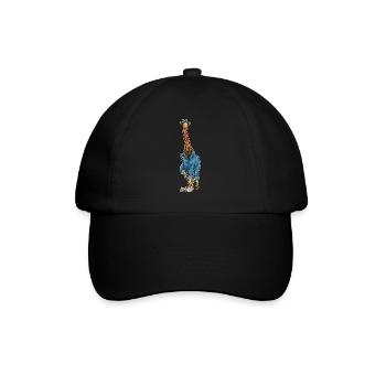 Giraffe Cleaner Mop - Baseball Cap - black/black - Front