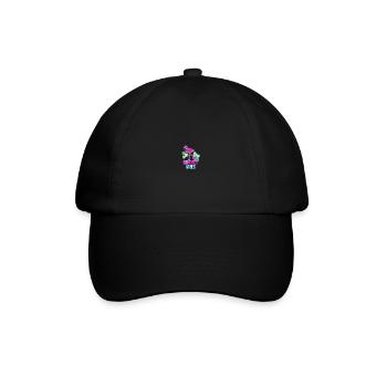 Summer Vibes Flamingo Summer Gift Idea - Baseball Cap - black/black - Front