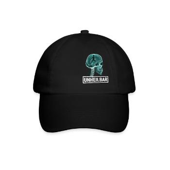 LÄUFER LAUFEN UNHEILBAR RÖNTGEN LUSTIG GESCHENK - Baseballkappe - Schwarz/Schwarz - Vorne
