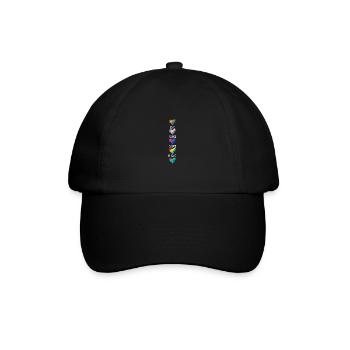 Love Is Love Transgender Diversity Rainbow Gay Lov - Baseballkappe - Schwarz/Schwarz - Vorne